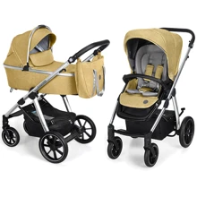 Универсальная коляска 2 в 1 Baby Design BUENO 201 YELLOW (без вышивки): Тип коляски универсальная коляска (2-в-1)