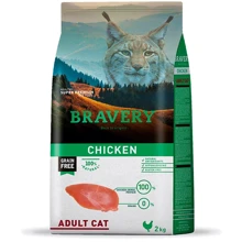 Сухий корм Bravery Chicken Adult Cat з куркою 2 кг (7616 BR CHIC_2KG): Тип Сухий корм