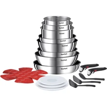 Набор Tefal Ingenio ON 20 предметов (L897SK04): Материал корпуса Нержавеющая сталь