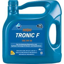 Моторне масло Aral High Tronic F 5W-30 4Lx4: Тип синтетичне