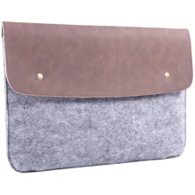 Gmakin Cover Envelope Two Buttons Brown/Light Grey (GM46-15) for MacBook Pro 15/Pro 16: Цвет коричневый (Brown)