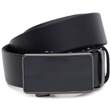Чоловічий ремінь Borsa Leather чорний (115v1genav40-black): Стать Мужской