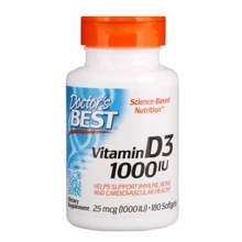 Doctor's Best Vitamin D3 1000 IU Вітамін D3 180 гелевих капсул: Тип вітамін D