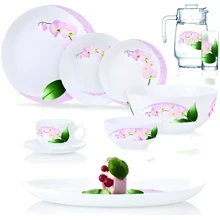 Столовый сервиз Luminarc Diwali Pink Orchid 46 предметов (P9939): Количество персон 6