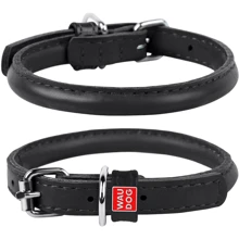 Ошейник круглый WAUDOG Glamour 8 мм 25-33 см черный (22411): Производитель WAUDOG