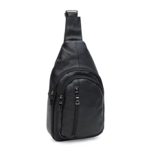 Чоловіча сумка-слінг Keizer чорна (K1082bl-black): Стать жіночий