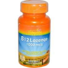 Thompson Vitamin B12 1000 mcg 30 Lozenge Вітамін B12 таблетки для розсмоктування натуральний аромат вишні: Тип вітамін B