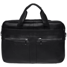 Мужская конференц-сумка Borsa Leather черная (k11120a-black): Пол Мужской