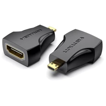 Кабель и переходник Vention HDMI - micro-HDMI (F/M), Black (AITBO): Тип адаптер