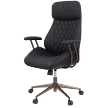 Кресло АКЛАС Кассино R-SR 9663-52P Чёрный (PU-чёрный 1850-21) (00120347): Тип для руководителей