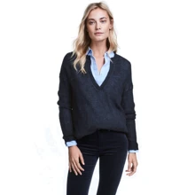 Пуловер H&M 4350864 42 синий: Сезон Демисезон
