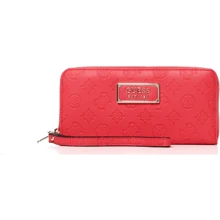 Жіночий гаманець Guess Logo Love Slg Large Zip Around червоний (SWSG7662460-HIB): Стать жіночий