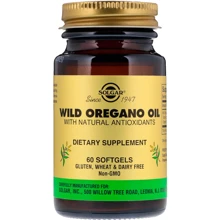 Solgar Wild Oregano Oil 60 caps Масло орегано: Форма выпуска Капсулы