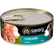 Влажный корм Savory для щенков с курицей 100 г (30532): Тип Влажный корм