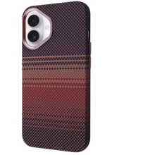 Чохол для iPhone WAVE Gleam Case with Magnetic Ring Gold Stripes for iPhone 16: Колір коричневий