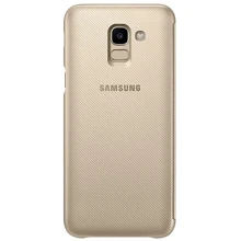 Чехол для телефонов Samsung Flip Wallet Gold (EF-WJ600CFEGRU) for Samsung J600 Galaxy J6 2018: Совместимость Samsung J600 Galaxy J6 2018