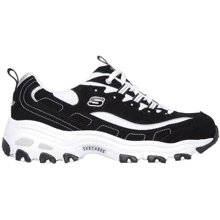 Кросівки Skechers D'lites Biggest Fan 11930 BKW 37 чорна натуральна шкіра демісезон: Матеріал верху Искусственная кожа, Текстиль, Натуральная кожа