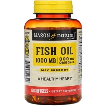 Mason Natural Omega-3 Fish Oil Риб'ячий жир з Омега-3 120 гелевих капсул: Тип Омега 3
