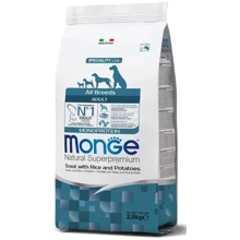 Сухой корм Monge Dog All Breeds Adult Trout with Rice and Potatoes с форелью, рисом и картофелем 2.5 кг (70011334): Тип Сухой корм