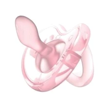 Пустышка силиконовая Nuvita Ortosoft 0м+ розовая (NV7050Pink): Возраст с рождения
