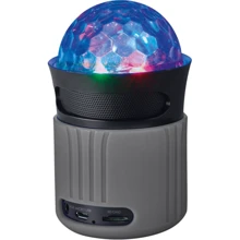 Акустика Trust Dixxo Go Wireless Bluetooth Speaker with party lights grey (21345): Цвет серый