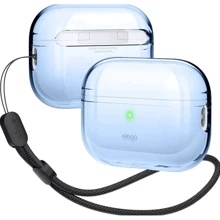 Чехол для наушников Elago Clear Case with Nylon Lanyard Aqua Blue (EAPP2CL-BA+ROSTR-ABL) for Apple AirPods Pro 2: undefined undefined