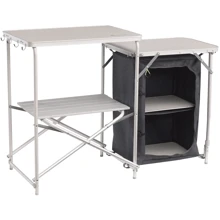 Стіл для кемпінгу Outwell Samos Kitchen Table Indigo Blue (531146): Розмір 118x45.5x80/70.5 см