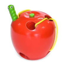 Дерев'яне шнурівка Viga Toys Яблучко (56276): Тип шнуровка