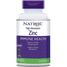 Natrol High Absorption Zinc Chew Цинк 60 таблеток: Тип Цинк