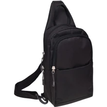 Чоловіча сумка-слінг Nevy Fabric чорна (V901v-black): Стать Чоловік