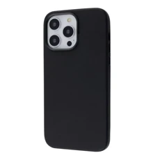 Чехол для iPhone WAVE Premium Leather Edition Case with MagSafe Midnight for iPhone 14 Pro Max: Цвет черный