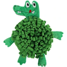 Іграшка Flamingo Sniffing Carpet Crocodile Крокодил нюхальний килимок для собак зелений 38х34х2.5 см (58603): Виробник Flamingo