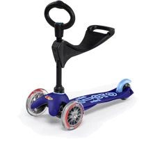 Самокат MICRO серии Mini 3in1 Deluxe – Синий (до 50 kg, до 20 kg с сидением, 3-х кол.) (MMD014): Количество колес 3