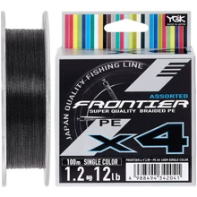 Шнур YGK Frontier X4 Assorted Single Color 100m # 1.2 / 0.185mm 12lb / 5.4kg (5545.03.20): Тип Шнур