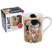 Кухоль Carmani порцелянова Г. Клімт Поцілунок кремовий 400 ml (532-2321): Виробник Carmani