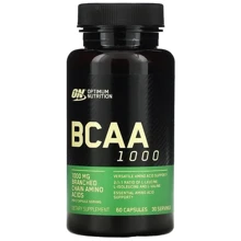 Аминокислота для спорта Optimum Nutrition BCAA 1000 60 Capsules/30 servings/ Unflavored: Вкус Без вкуса