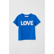 Футболка H&M 7Z6217677 62-68 см синяя: Пол Унисекс