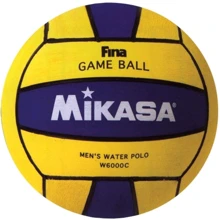 Мяч для игры Мяч Mikasa MIKASA FINA (W6000C) UNI yellow/marine: Вид Для водного поло