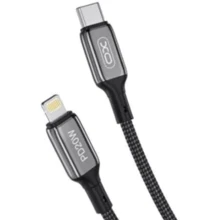 Кабель XO USB-C to Lightning 20W 1m Black (NB-Q180A): Тип USB-C - Lightning