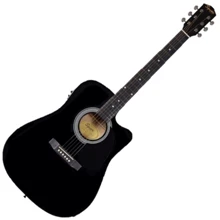 Гітара електроакустична Fender Squier SA-105CE Black (227796): Тип Электро-акустическая гитара