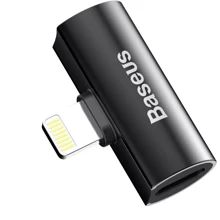 Адаптер Baseus Adapter L46 Lightning to 2xLightning Black (CAL46-01): Колір чорний