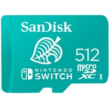 Карта памяти SanDisk 512GB microSDXC for Nintendo Switch (SDSQXAO-512G-GNCZN): Тип карты MicroSDXC