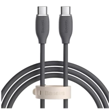 Кабель Baseus Cable USB-C to USB-C Jelly Liquid Silica Gel 100W 1.2m Black (CAGD030001): Тип USB-C - USB-C