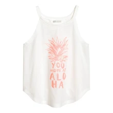 Майка H&M 9Z4738055 158-164 см белая: Тип Майки