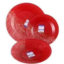 Столовий сервіз Сервіз Luminarc Flowerfield Red H2489 (19 пр): undefined undefined
