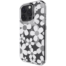 Чехол для iPhone Switcheasy Fleur M 3D Patterned Shockproof Case White (SPH66P269WH24) for iPhone 16 Pro: Цвет белый