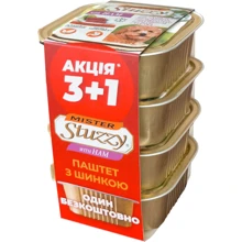 Вологий корм для собак Mister Stuzzy Dog Ham паштет набір 4 шт. х 150 г: Тип Влажный корм