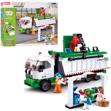 Конструктор SLUBAN M38-B0780 сміттєвоз 23,7см, фігурки, 432дет, 42,5-33-7см: Виробник Sluban