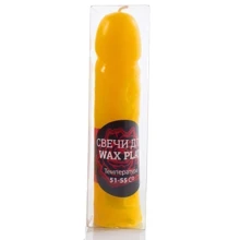 Свічка sLash ручної роботи у формі фалосу, Yellow: Виробник sLash