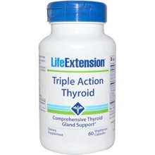 Life Extension Triple Action Thyroid 60 Veggie Caps Поддержка щитовидной железы: тироид тройного действия: Производитель Life Extension